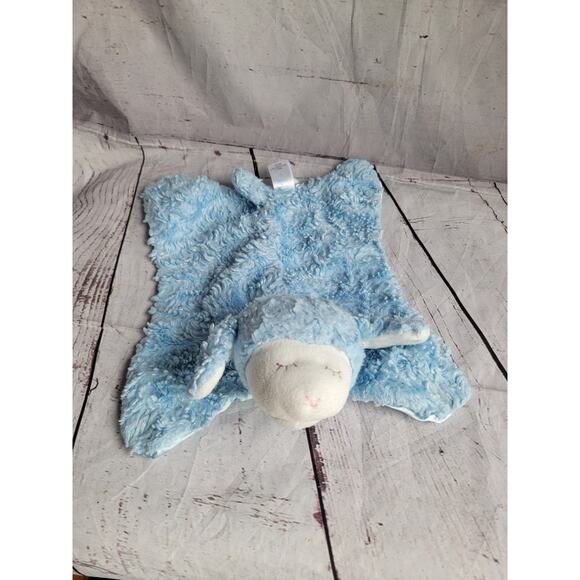 Gund Winky Mini Comfy Cozy BlueLamb Security Blanket Lovey Baby Satin Sheep - Picture 1 of 7